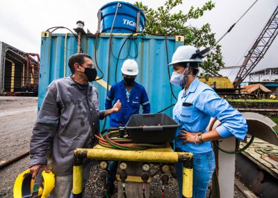 Zé pescador e equipe